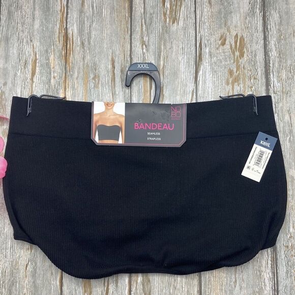 Womens Juniors Seamless Strapless Sweetheart Neckline Bandeau Bra 3-Pack Size 3X - Picture 5 of 13